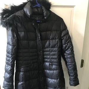 Happy Goat Lucky Black Mid-Weight Down Coat